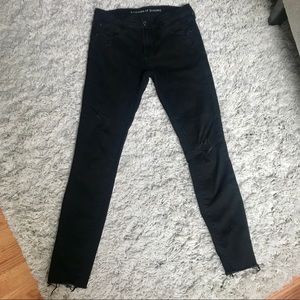Articles of Society Distressed Black Skinny Jeans